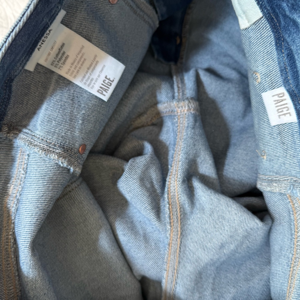 PAIGE Anessa High-Rise Wide-Leg Crop Jeans in Sunnie Distressed - Picture 12 of 15